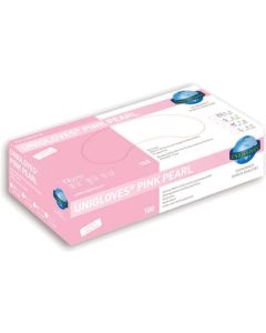Unigloves handschoenen pink pearl nitril L 100st
