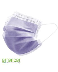 Unigloves Mondmasker IIR 3 laags paars 50st