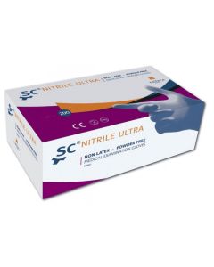 SC nitrile Ultra handschoenen poedervrij blauw XL, 180st