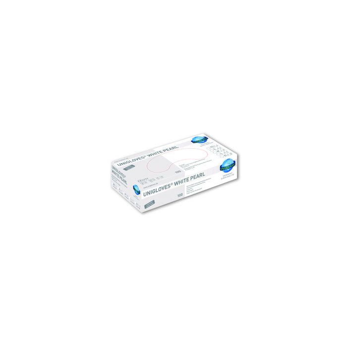 Unigloves handschoenen white pearl nitril S 100st