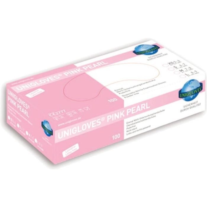 Unigloves handschoenen pink pearl nitril M 100st