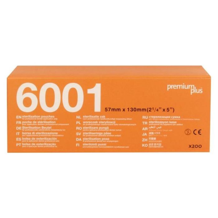 Premium Plus sterilisatiezakjes selfseal 57x130mm 200st