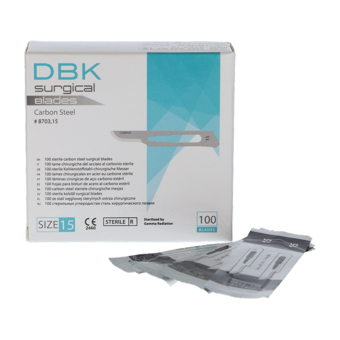 DBK Chirurgische Sterile Mesjes Nr.15, 100st