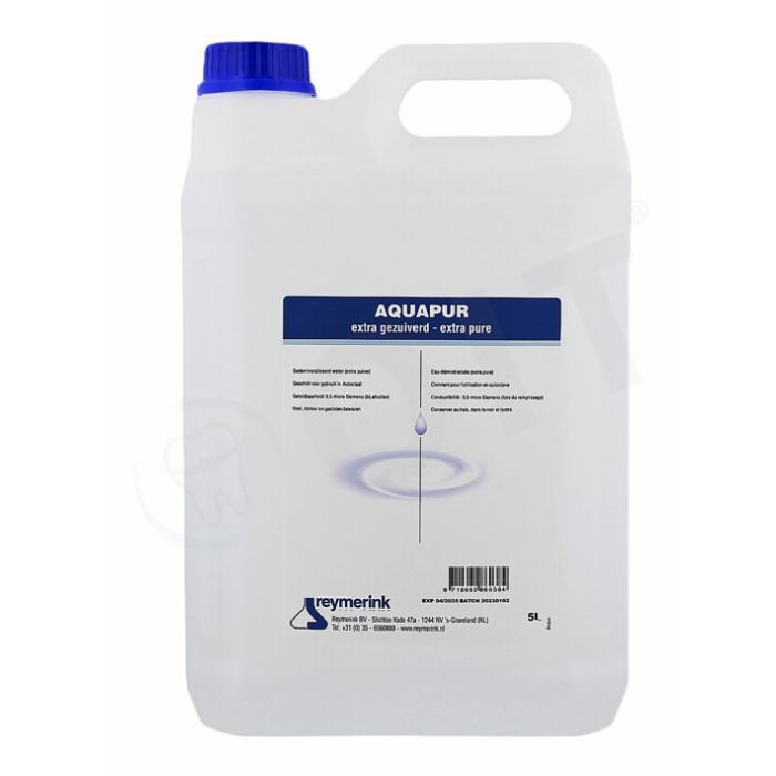 Reymerink Aquapur gedestilleerd water 0,5 µS, 5 liter