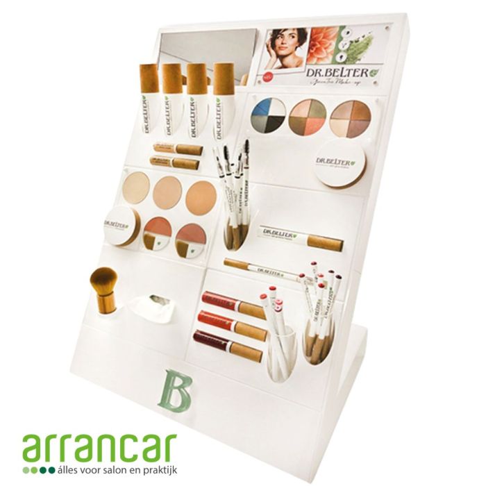 Dr. Belter make-up counter display (met testers)