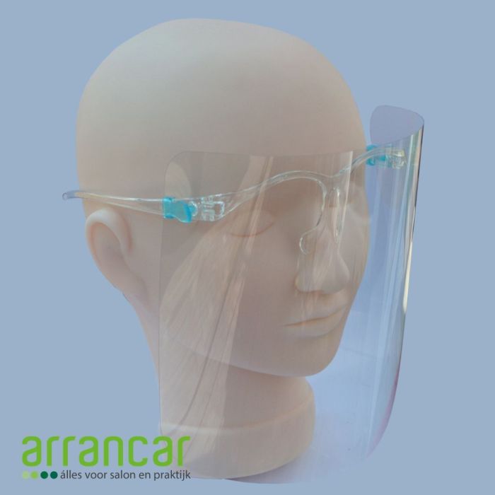 Face shield bril met montuur
