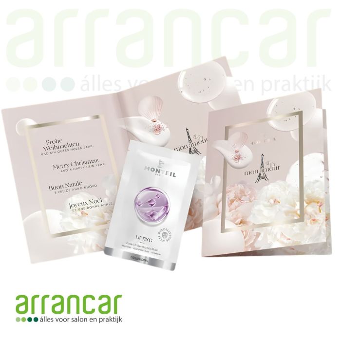 Monteil Mon Amour Kerstkaart met Face Lift Bio Peptide Maske