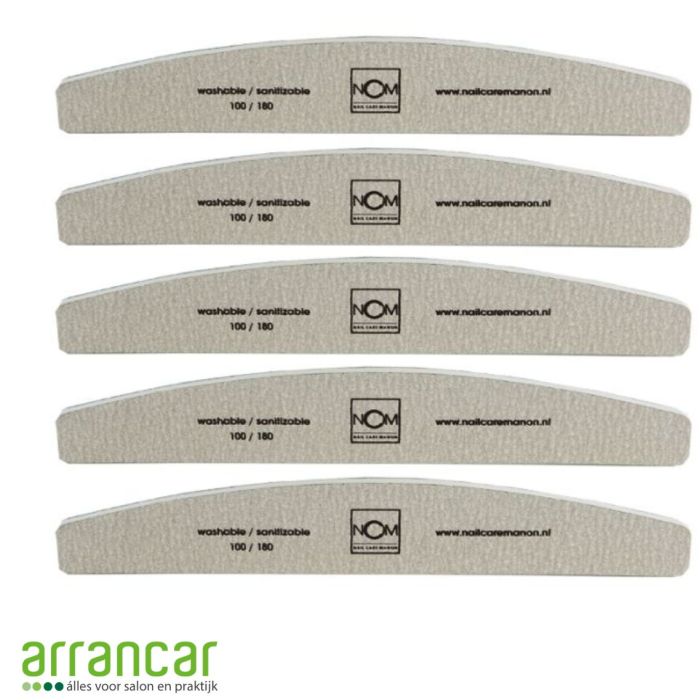 NCM Washable 100/180 vijl, set 5 stuks
