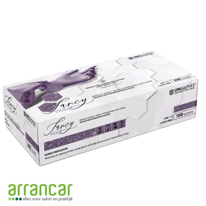 Unigloves handschoenen Fancy violet nitril S 100st