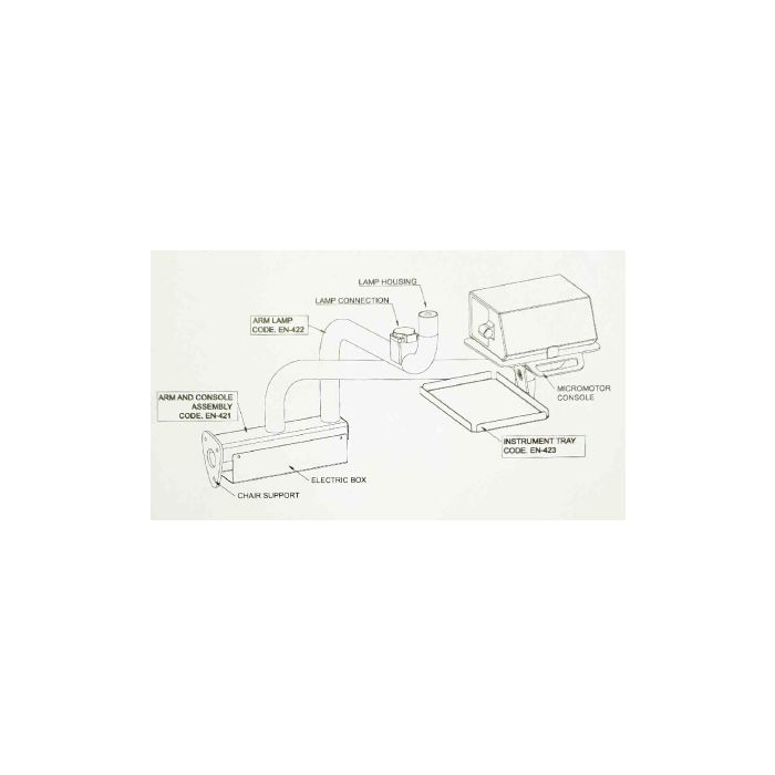 Namrol Elite arm voor pedicuremotor