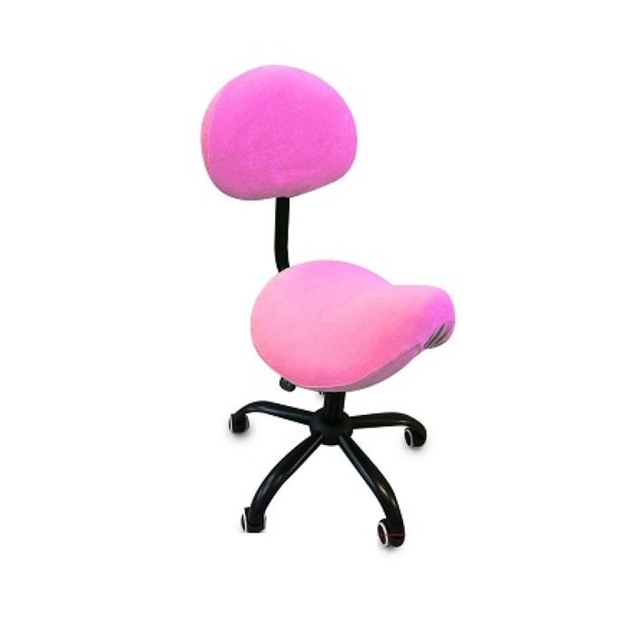 Badstof hoes voor werkstoel/zadelzit/tabo met rugleuning Roz