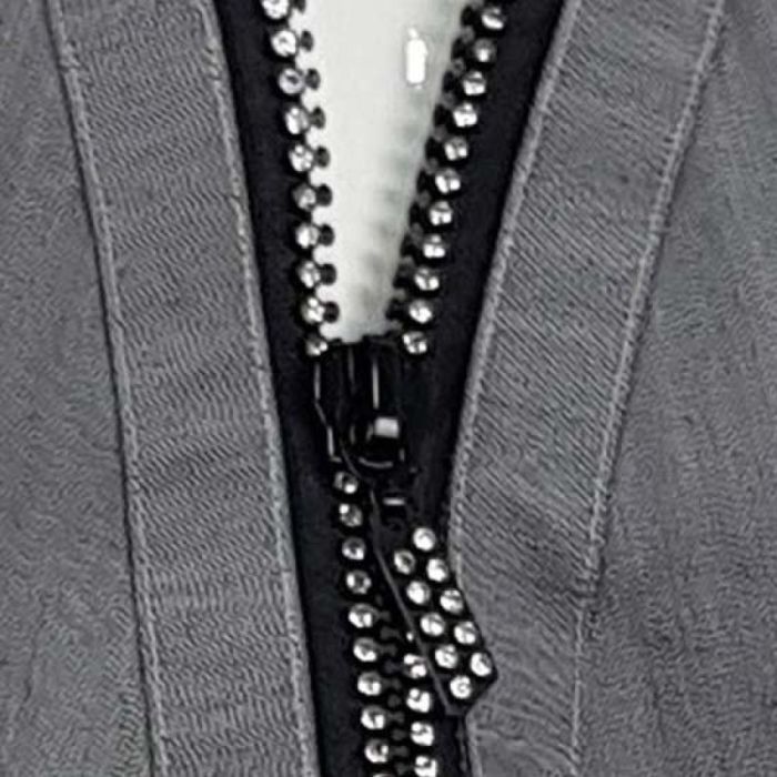 Diamant schort p/st Grijs Denim one size fits most