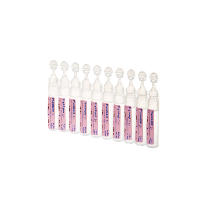 Fysiologische zoutoplossing, 5 ampullen van 5ml