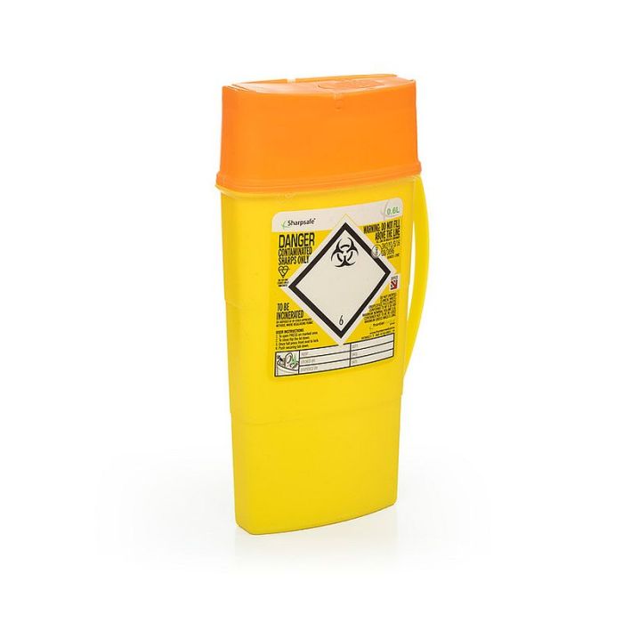 Sharpsafe naaldcontainer 0.6ltr ISO 23907