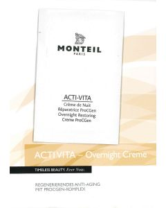 Monteil proefje Acti-Vita Overnight Restoring Creme, 3ml