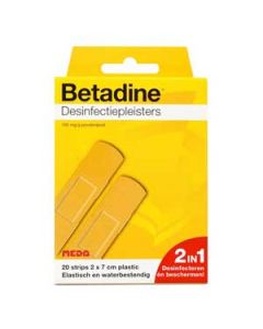 Betadine Desinfectiepleiters 2x20 strips