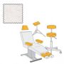 Medixwell badstof zadelzit/tabouret hoes wit M 28-42cm