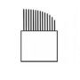 PMU mesje hairstrokes - 14 Curved hard (los mesje)