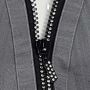 Diamant schort p/st Grijs Denim one size fits most
