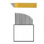 PMU mesje hairstrokes - 14 Curved hard (los mesje)