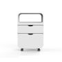 Design werktafel / meubel met 2 lades wit