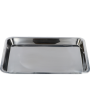 Inox schaal glad 21 x 15 x 1,5 cm