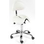 Vlinder Tabouret met rugleuning wit