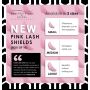 Lash Bomb Shields, maat L, PINK, 10st
