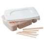 Kit met houten spatels 3 formaten, 400st