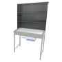 Opbouw voor lijmtafel met afzuiging, 3 niveaus