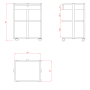 Werktafel W-1040A met 1 lade