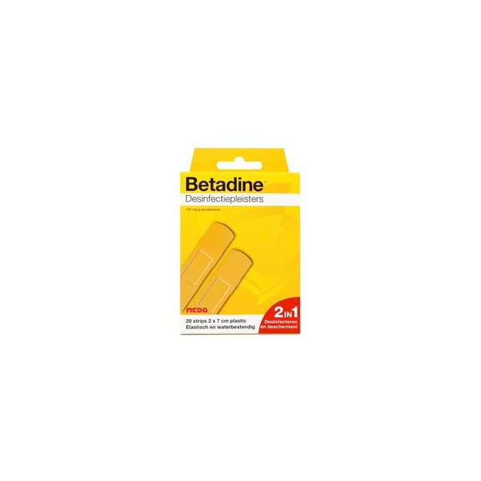 Betadine desinfectiepleisters 2x20 strips
