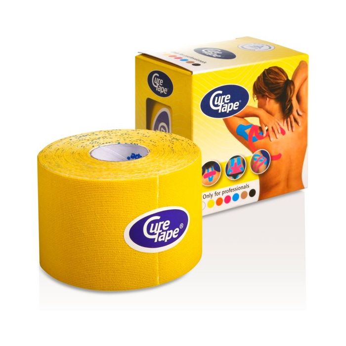Cure Tape Fysio tape geel 5cm x 5m