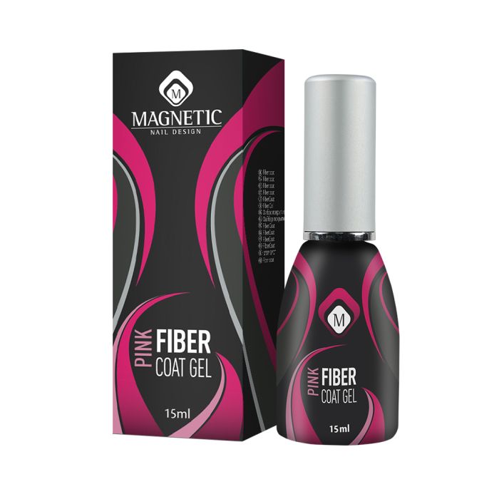 Magnetic Fiber Coat Gel Pink 15ml 104155