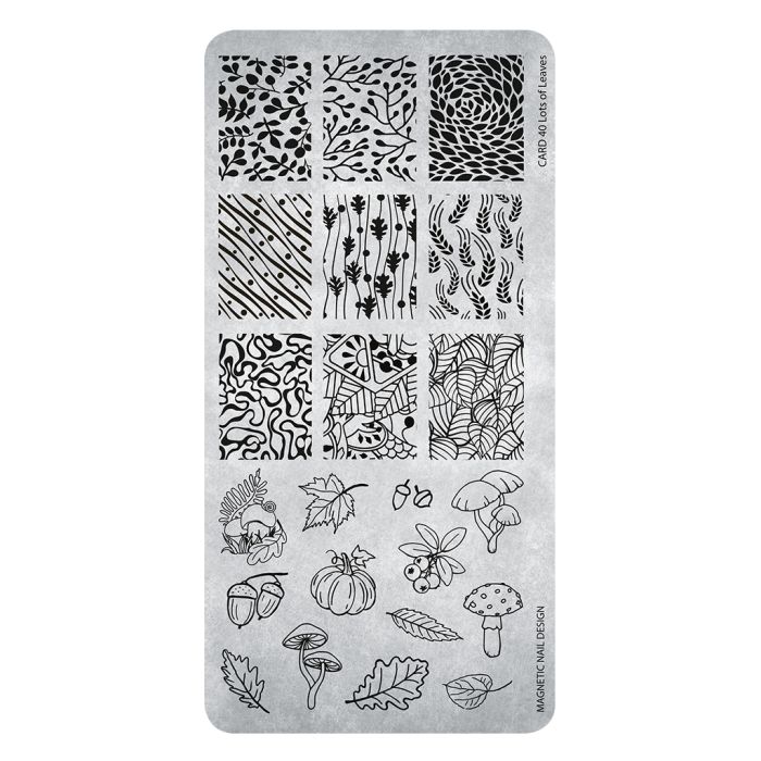 Magnetic Stampingplate 40 Lots of Leaves 118643