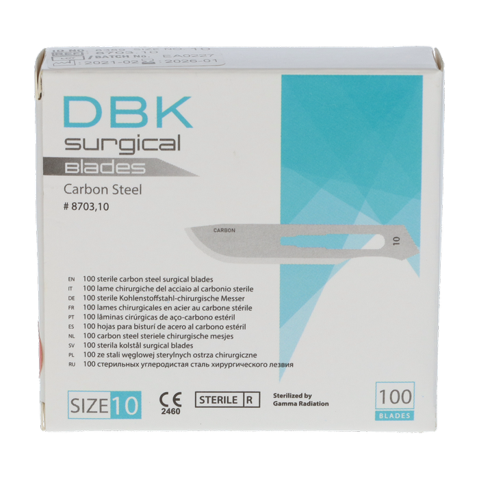 DBK Chirurgische Sterile Mesjes Nr.10, 100st
