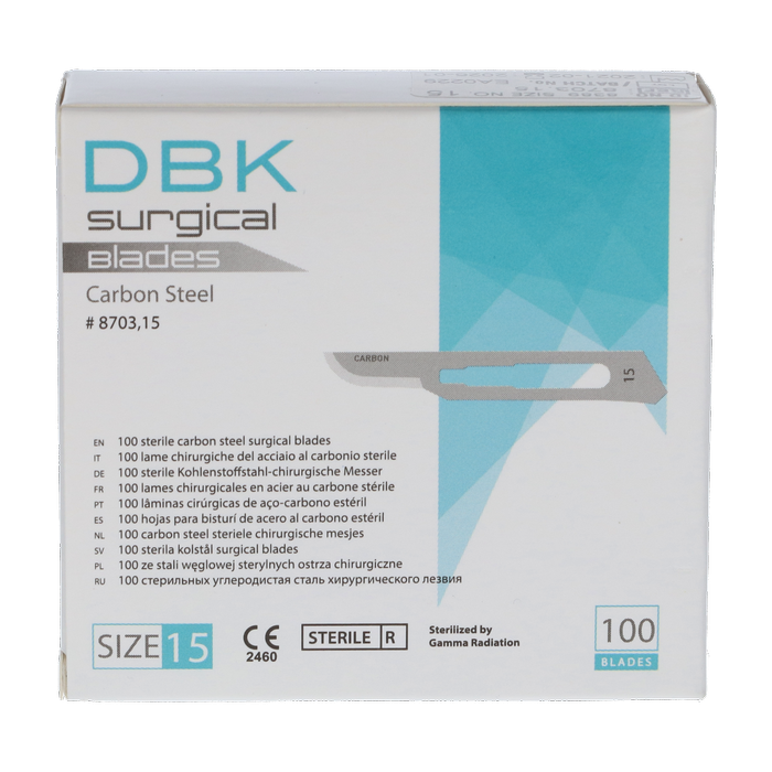DBK Chirurgische Sterile Mesjes Nr.15, 100st
