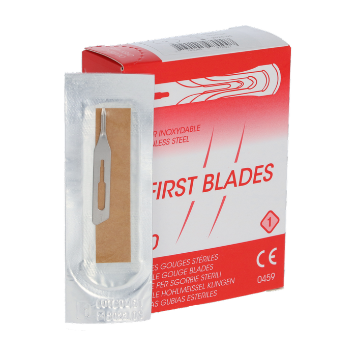 First Blades eeltguts/ holle beitel mesjes nr. 1 50st