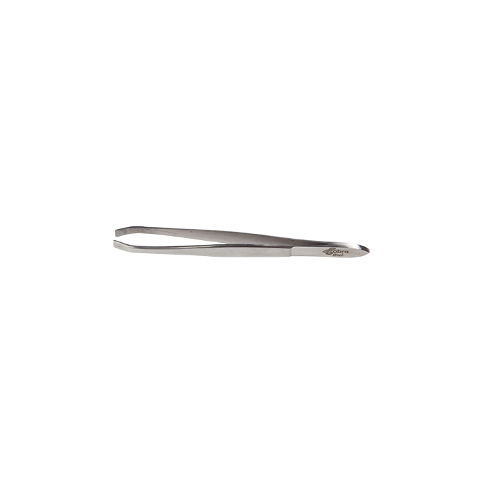 Cobra Epileerpincet inox recht  9cm / 3mm