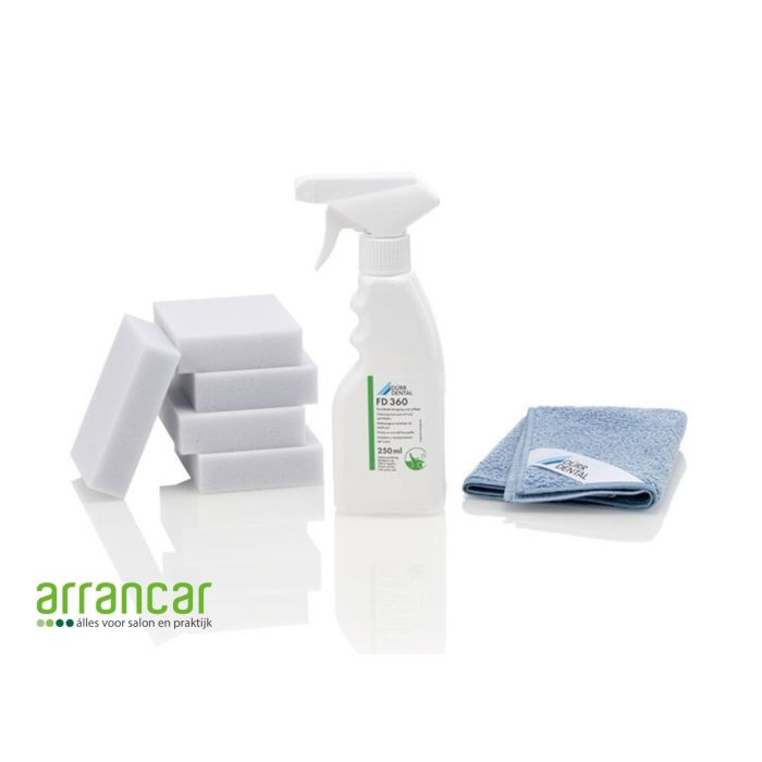Dürr FD 360 kunstleer reiniger spray 250ml met 5 sponzen