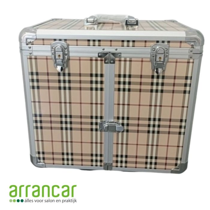 Pedicurekoffer scottisch stripes