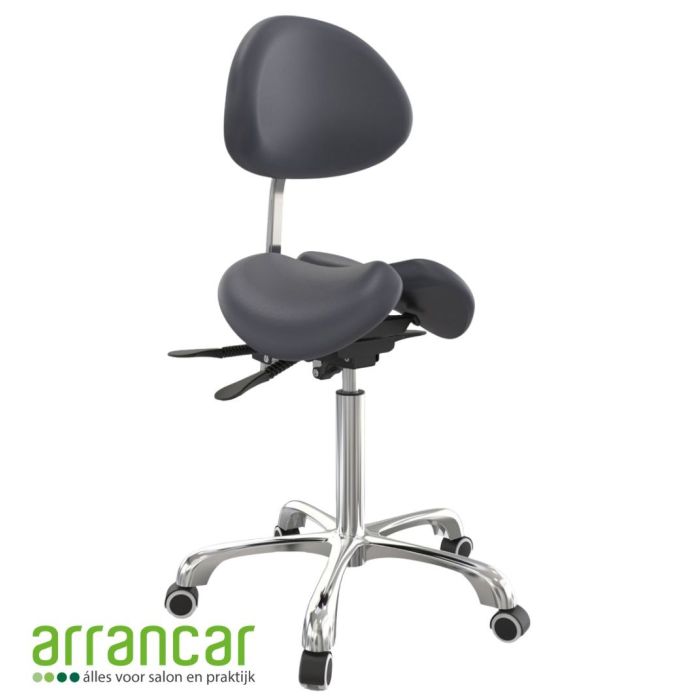 Vlinder Tabouret met rugleuning zwart