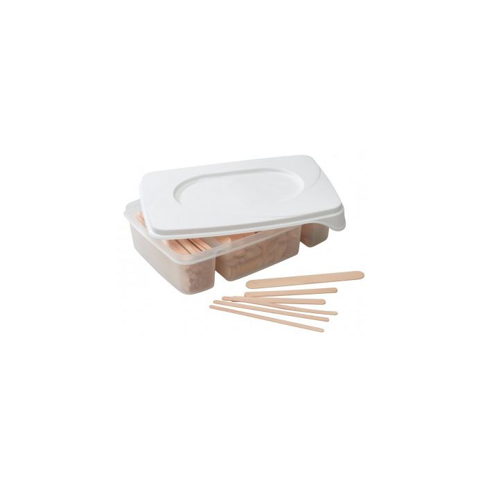 Kit met houten spatels 3 formaten, 400st
