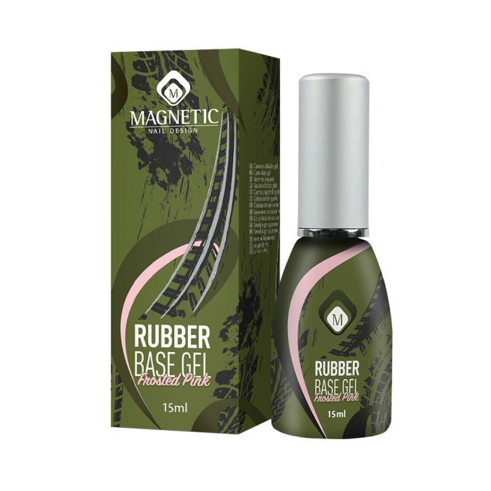 Magnetic rubber base frosted pink 15ml 104402