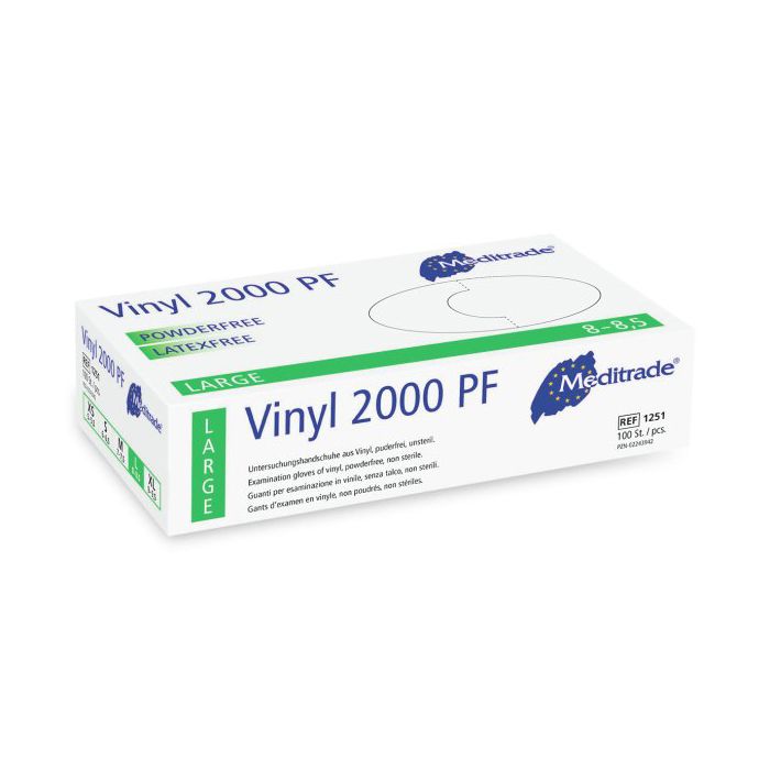 Meditrade Vinyl handschoenen maat L 100st