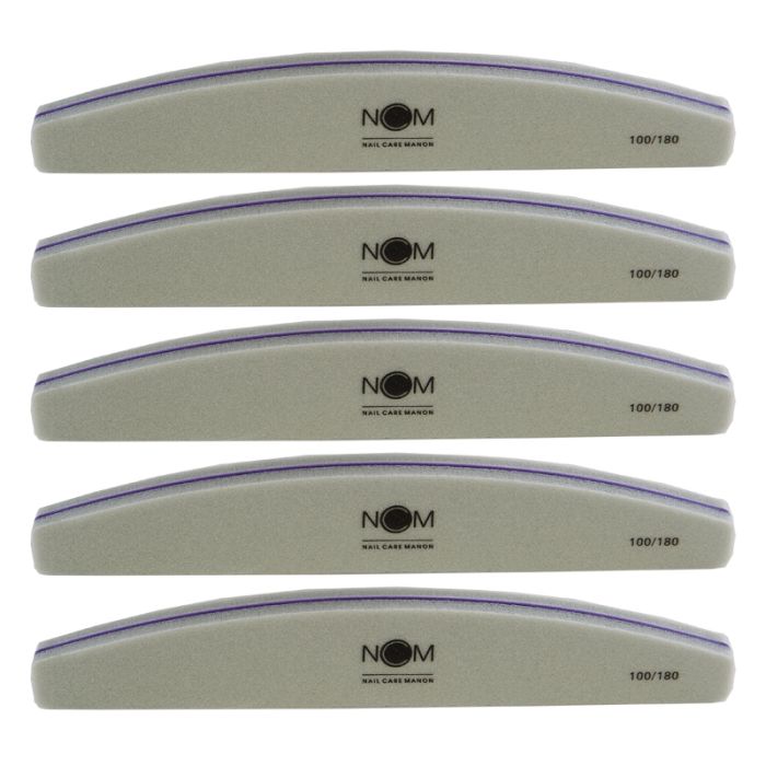 NCM Half moon buffer vijl 100/180 set 5 stuks