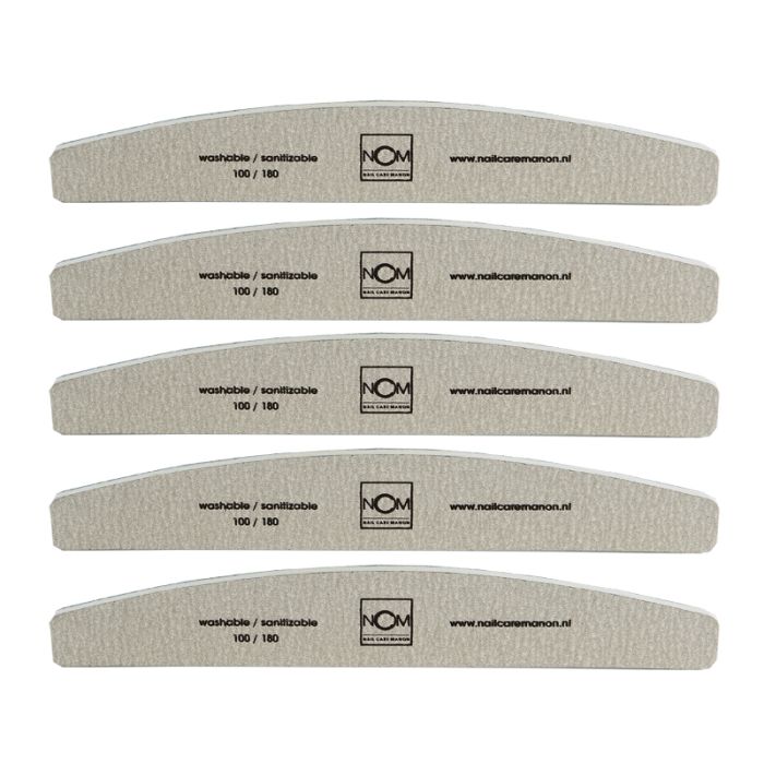 NCM Washable 100/180 vijl, set 5 stuks