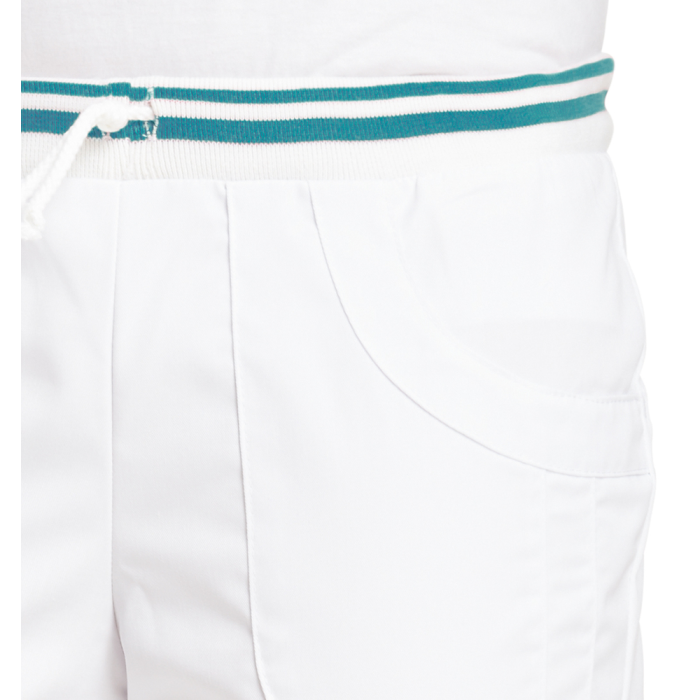 Broek Wit-Petrol maat 38