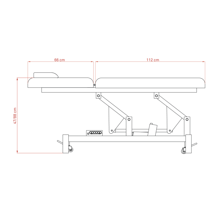 Massagetafel Lumb 1 motor
