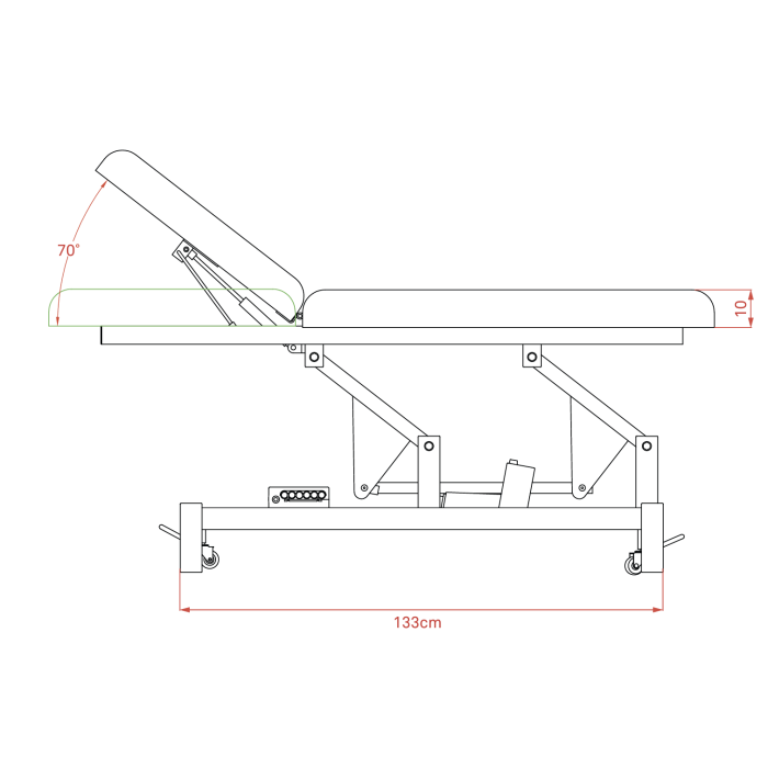 Massagetafel Lumb 1 motor